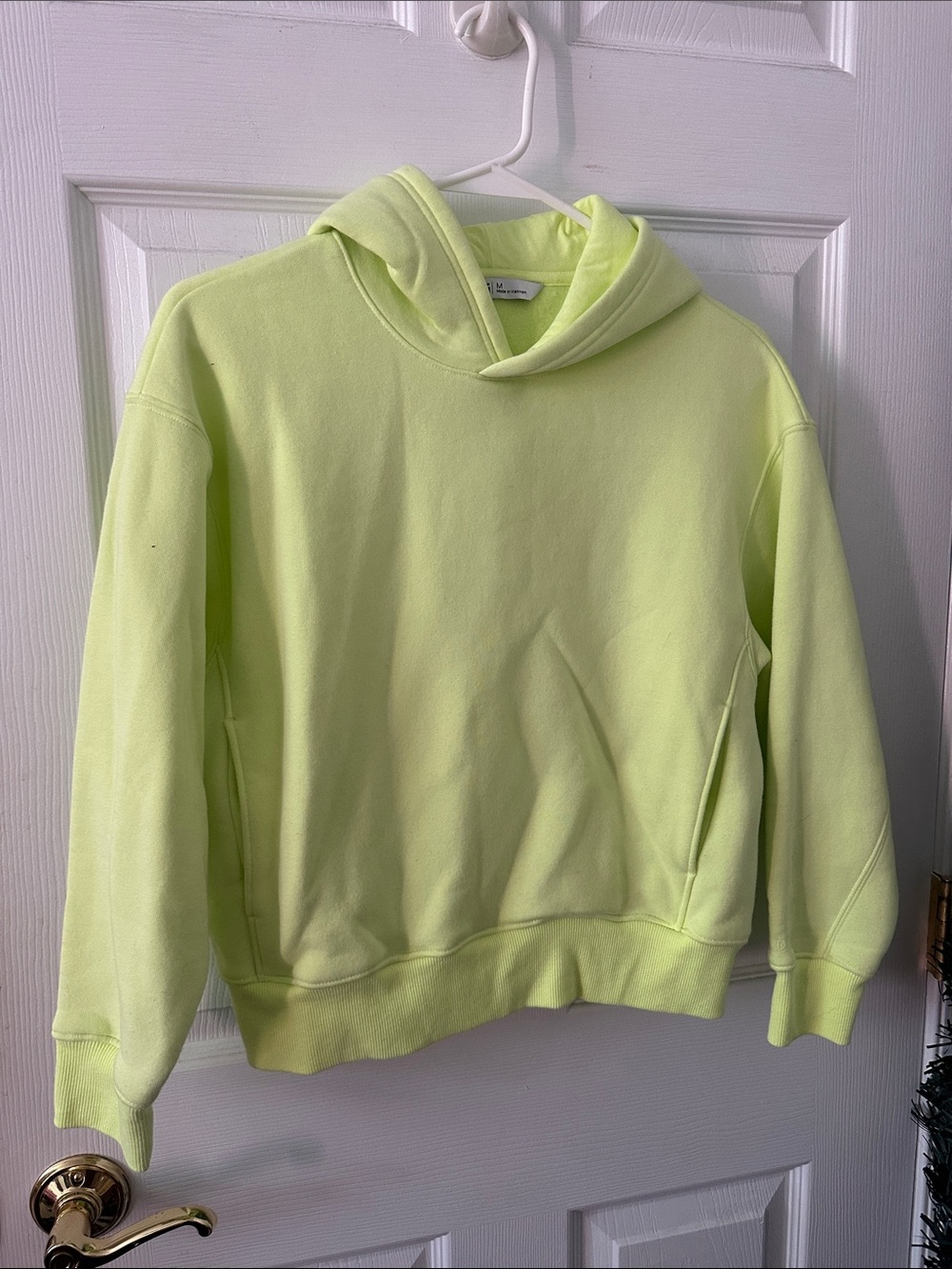 DSG Neon Lime Crewneck Hoodie - Bright Yellow-Green